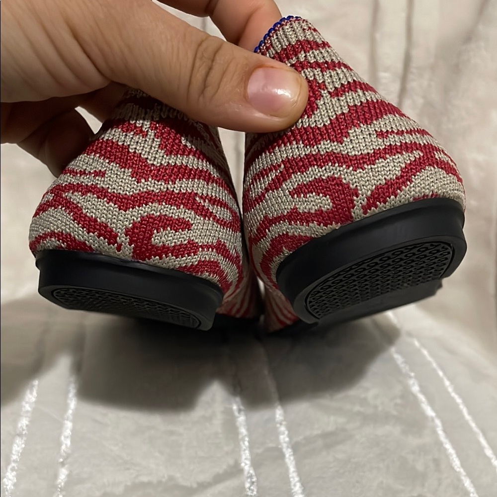 Rothy's Red and Gray Flats with Soft Flexible Sole - Picture 4 of 6